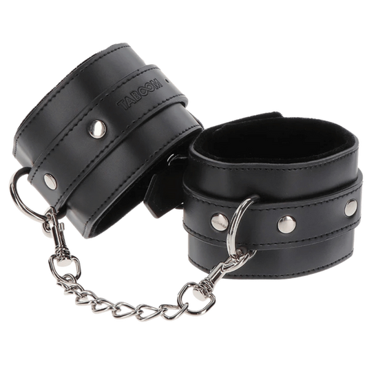Scala High Quality Adjustable Taboom Wrist Cuffs Black Cuffs And Restraints