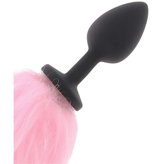 Scala Unicorn Tail and Butt Plug With LED Lights Black Butt Plugs