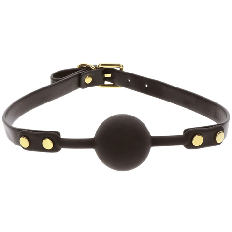 Scala Super Soft Vegan PU Leather Ball Gag - Bondage Gags and Bits