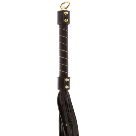 Scala Taboom Vegan PU Leather Studded Whip - Whips And Crops