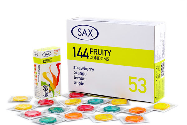 Sax Fruity Condoms 144 Pack Condoms