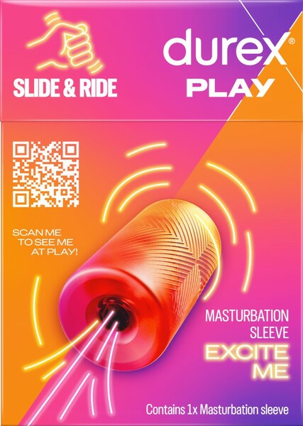 Durex Play Slide & Ride Textured Male Masturbation Sleeve Masturbators and Strokers