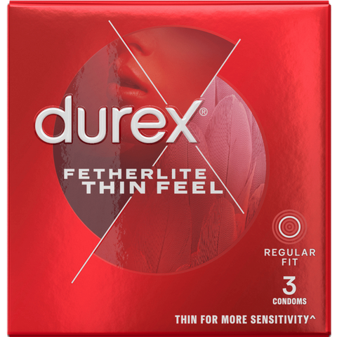 Durex Fetherlite Thin Feel Regular Fit Condoms 3 Piece - Condoms