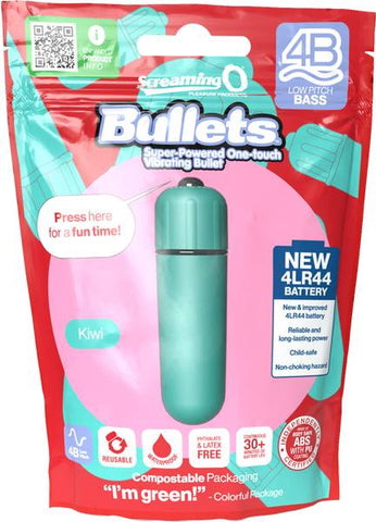 Screaming O 4B Low Pitch Bass Waterproof Bullet Vibrator - Bullet Vibrators