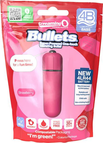 Screaming O 4B Low Pitch Bass Waterproof Bullet Vibrator - Bullet Vibrators