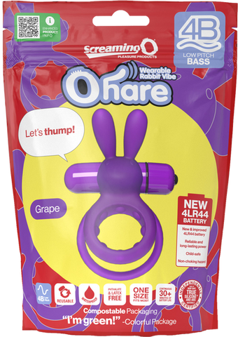 Screaming O Ohare 4B Low Pitch Bass Mens Vibrating Cock Ring - Vibrating Cock Rings