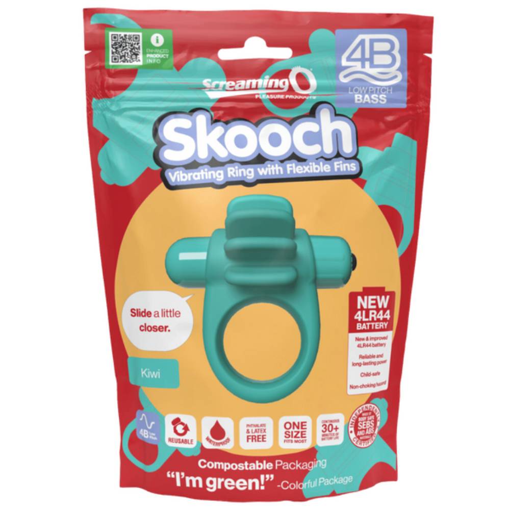 Screaming O Skooch 4B Low Pitch Bass Flexible Mens Cock Ring Vibrating Cock Rings