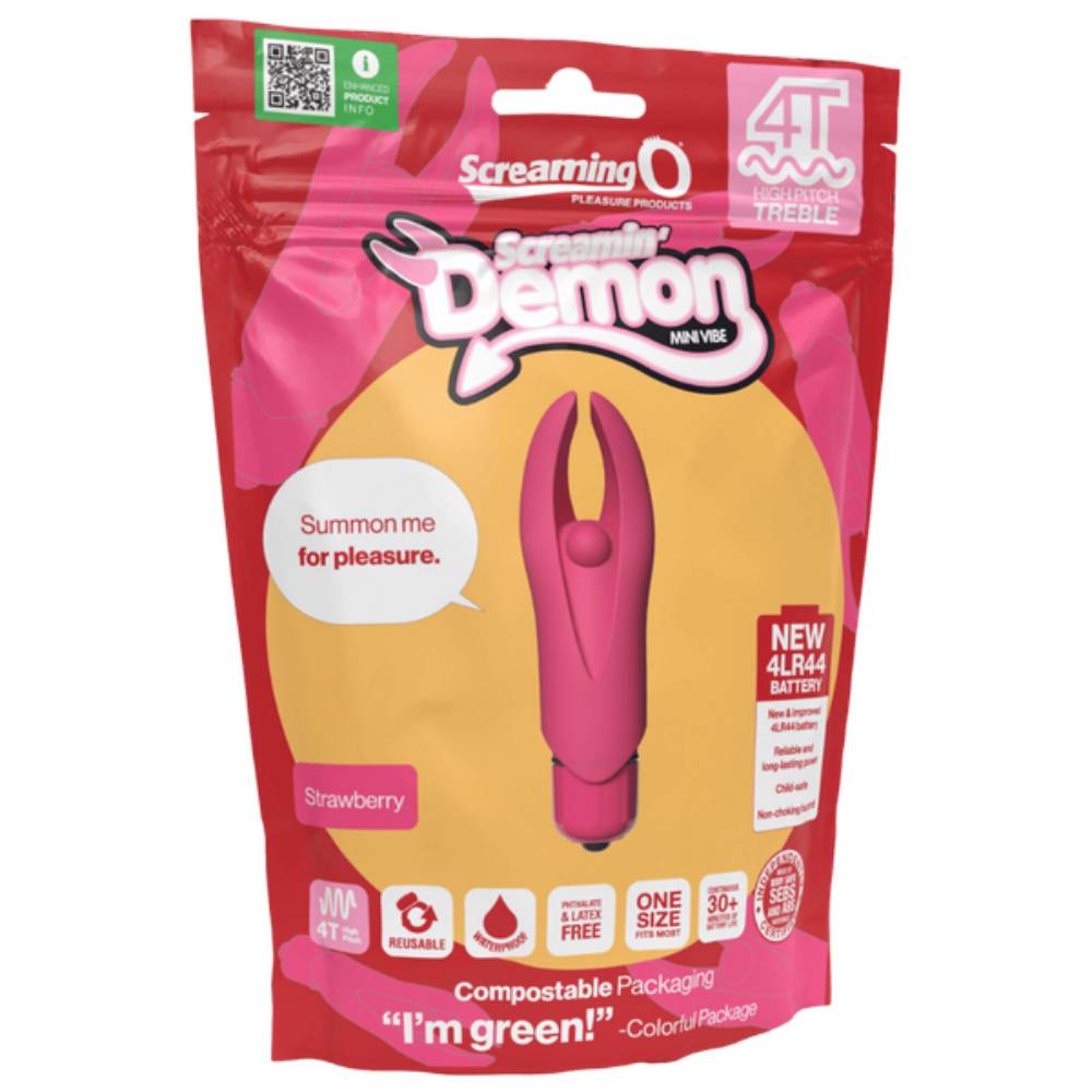 Screaming O Demon 4T High Pitch Treble Clitoral Massager Clit Ticklers and Pulsators