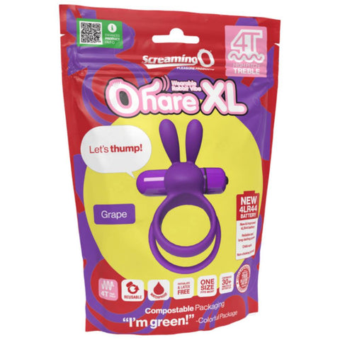 Screaming O Ohare XL 4T High Pitch Treble Mens Vibrating Cock Ring - Vibrating Cock Rings