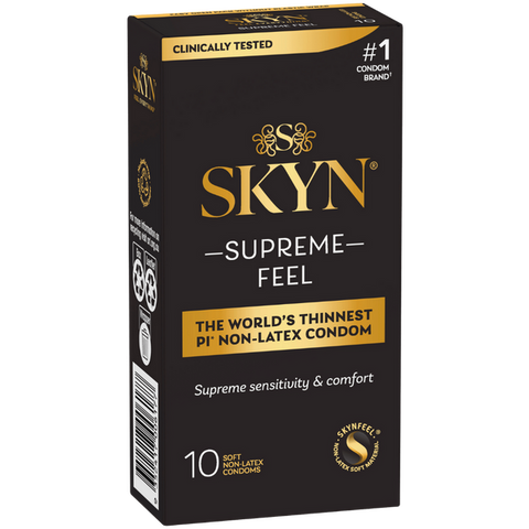 Ansell Supreme Feel 10's Soft and Non Latex Condoms - Condoms