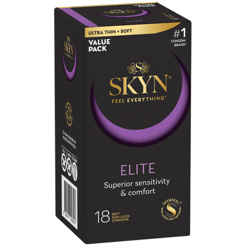 Ansell Elite 18's Soft and Non Latext Condoms - Condoms