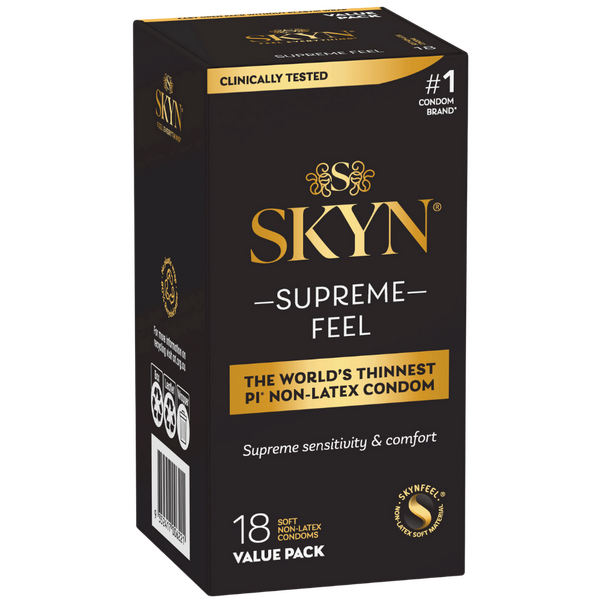 Ansell Supreme Feel 18's Stretchy Non Latex Condoms Default Title Condoms