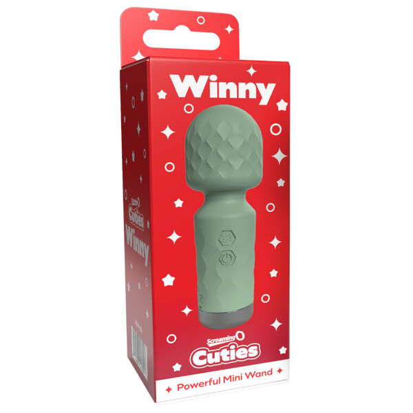Screaming O Cuties Winny Rechargeable Mini Wand Green Body Wands