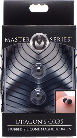 Master Series Dragons Orbs Nubbed Silicone Magnetic Nipple Ball - Nipple and Clit Clamps