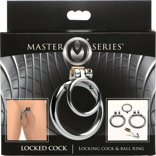 Master Series Locked Cock Locking Cock & Ball Ring Male Chastity