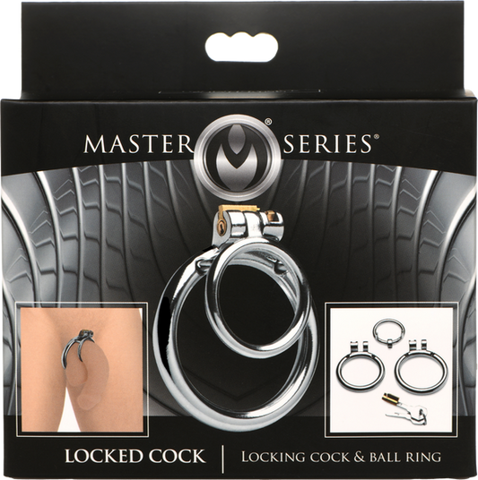 Master Series Locked Cock Locking Cock & Ball Ring - Male Chastity