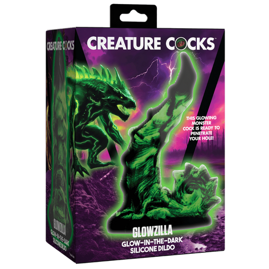 Creature Cocks Glowzilla Glow In the Dark Fantasy Silicone Dildo - Realistic Dildos