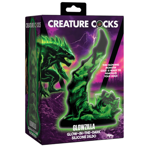 Creature Cocks Glowzilla Glow In the Dark Fantasy Silicone Dildo - Realistic Dildos