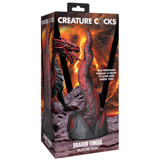 Creature Cocks Dragon Tongue Realistic Fantasy Silicone Dildo - Realistic Dildos