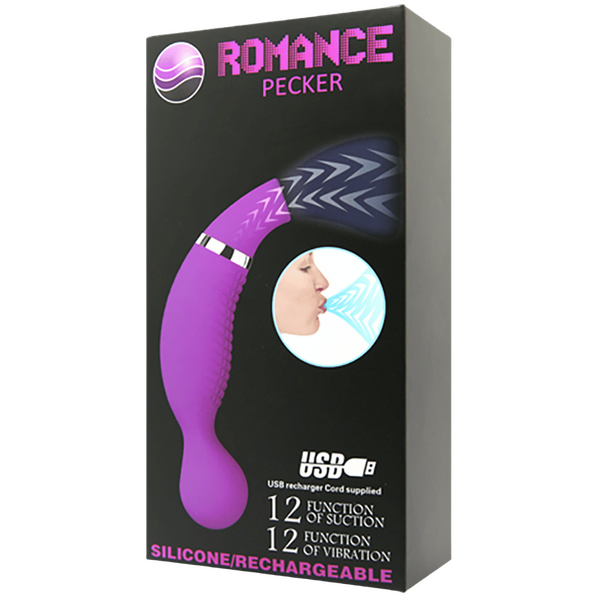 Baile Romance Pecker Rechargeable Clitoral Stimulator Purple Clit Ticklers and Pulsators
