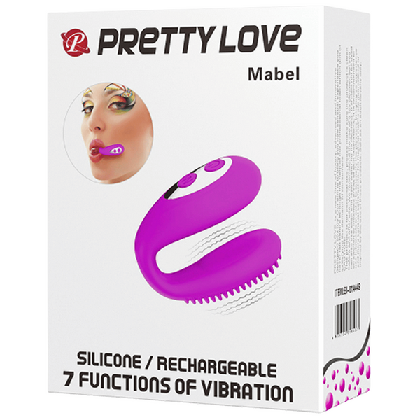 Baile Mabel Rechargeable Clitoral and Oral Sex Stimulator Purple Clit Ticklers and Pulsators