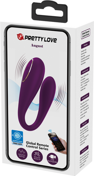 Pretty Love August App Control 12 Function G Spot Vibrator Byzantium G-Spot Vibrators