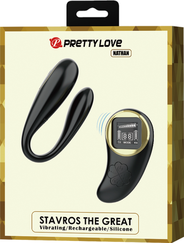 Stavros The Great Nathan Remote Control G Spot Vibrator Black - G-Spot Vibrators