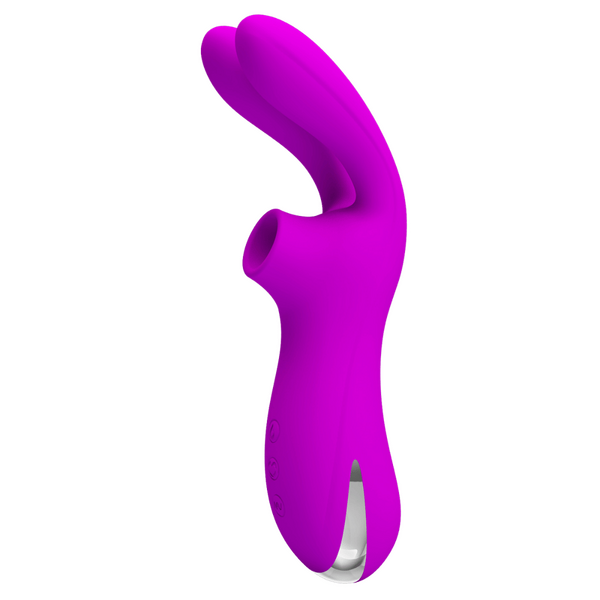 Pretty Love Ralap Rechargeable Suction Based Adult Massager Purple Clit Ticklers and Pulsators