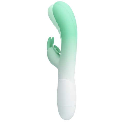 Pretty Love Cerberus 30 Function Vibrating Rabbit Massager Seafoam / White - Rabbit Vibrators