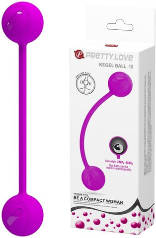Pretty Love Kegel Exerciser Ball III Purple - Love Eggs and Kegel Exercisers