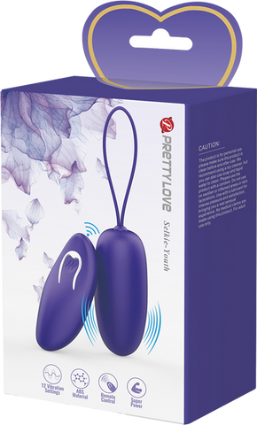 Pretty Love Selkie Youth Wireless Remote Control Love Egg Massager Purple - Love Eggs and Kegel Exercisers