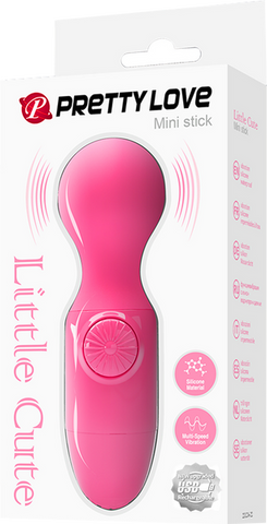 Pretty Love Rechargeable Mini Stick Body Wand Massager Pink - Body Wands