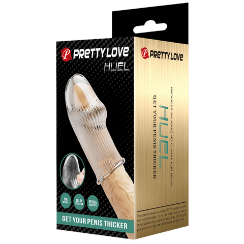 Baile Huel TPR Material Penis Extender Sleeve - Penis Sleeves and Extenders