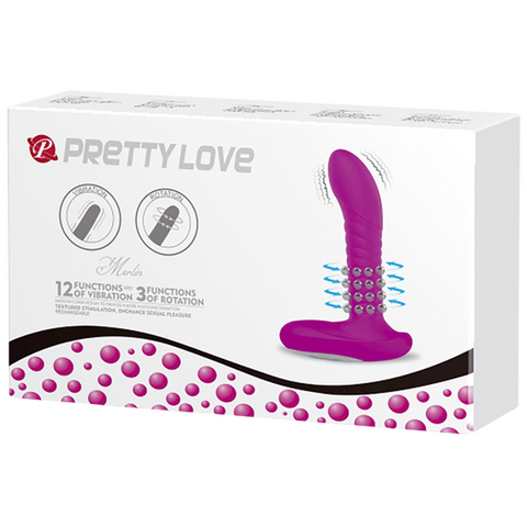 Pretty Love Merlin 12 Functions Silicone G Spot Vibrator - G-Spot Vibrators