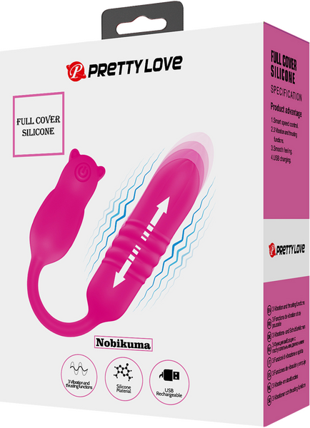 Pretty Love Nobikuma Vibrating & Rechargeable Love Egg Massager Pink Love Eggs and Kegel Exercisers