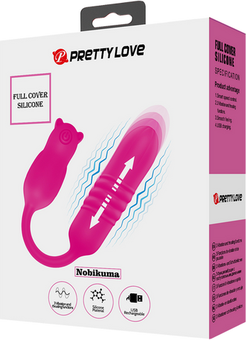 Pretty Love Nobikuma Vibrating & Rechargeable Love Egg Massager Pink - Love Eggs and Kegel Exercisers