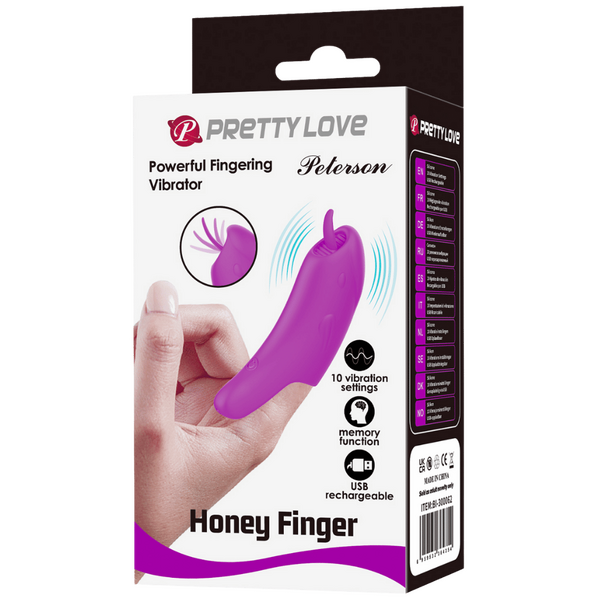 Peterson Rechargeable Honey Finger Vibrator - Finger and Tongue Vibrators