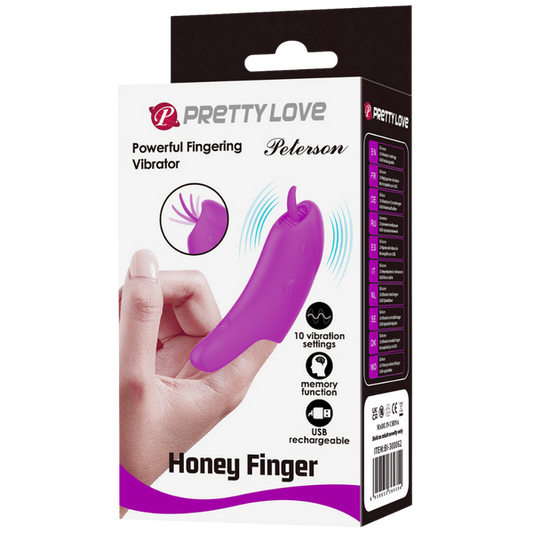 Peterson Rechargeable Honey Finger Vibrator - Finger and Tongue Vibrators