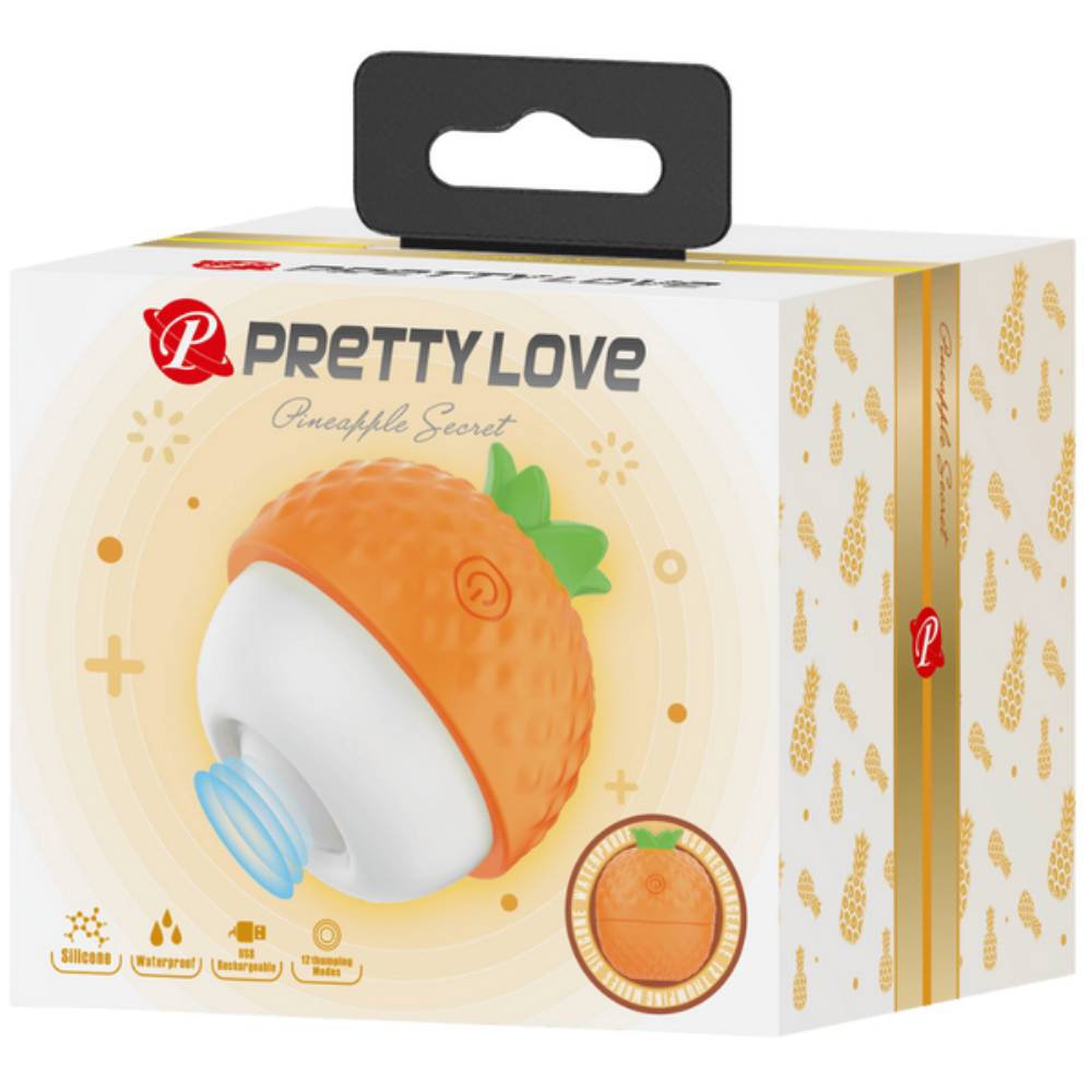 Pretty Love Rechargeable Pineapple Secret Clitoral Vibrator Clit Ticklers and Pulsators