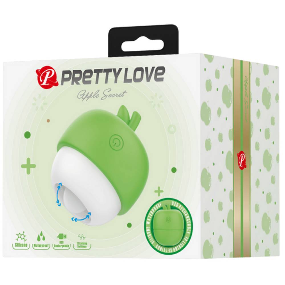 Pretty Love Rechargeable Apple Secret Clitoral Massager Clit Ticklers and Pulsators