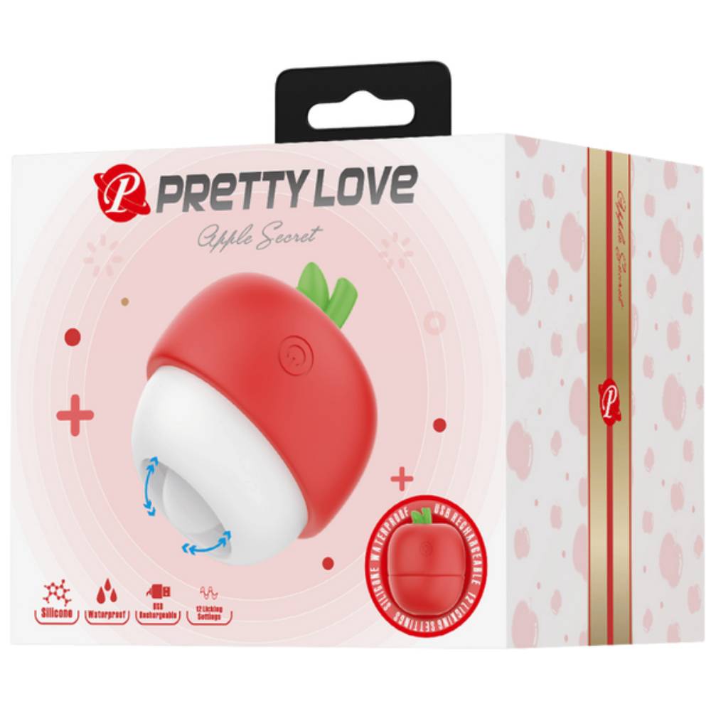 Pretty Love Rechargeable Apple Secret Clitoral Massager Clit Ticklers and Pulsators