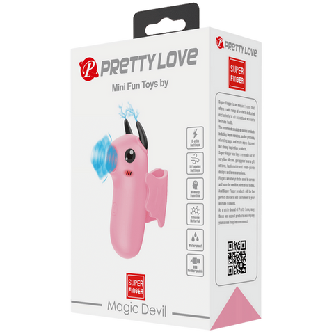 Pretty Love Rechargeable Magic Devil Finger Massager - Finger and Tongue Vibrators