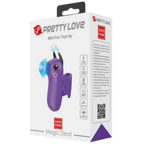 Pretty Love Rechargeable Magic Devil Finger Massager - Finger and Tongue Vibrators