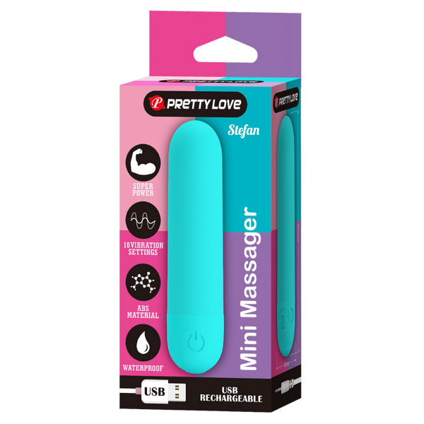 Pretty Love Stefan Rechargeable Mini Bullet Massager Bullet Vibrators