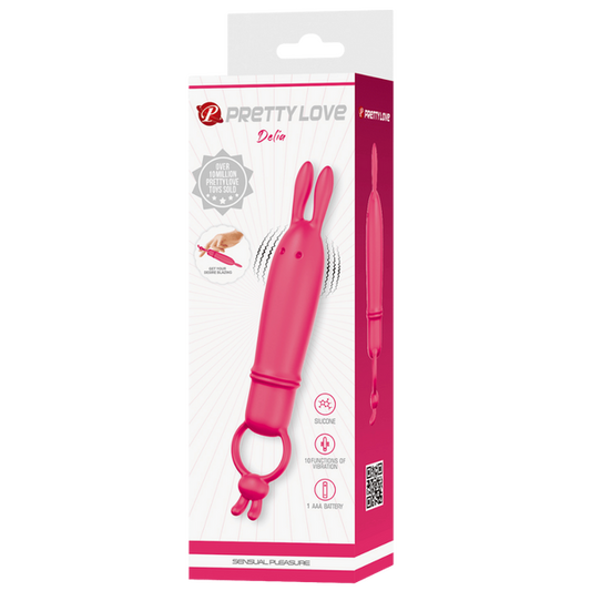 Baile Delia Bunny 10 Functions Finger Vibrator - Finger and Tongue Vibrators