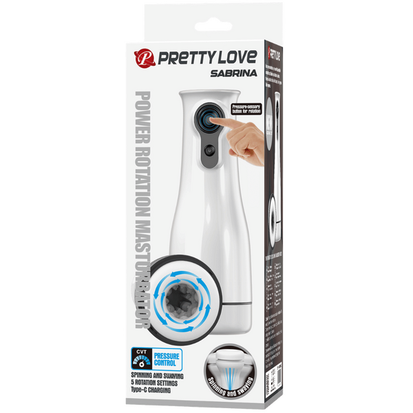 Baile Rechargeable Sabrina Rotating Male Masturbator - Masturbators and Strokers