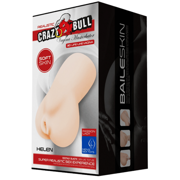 Crazy Bull Helen Realistic Vagina Male Masturbator Flesh Masturbators and Strokers