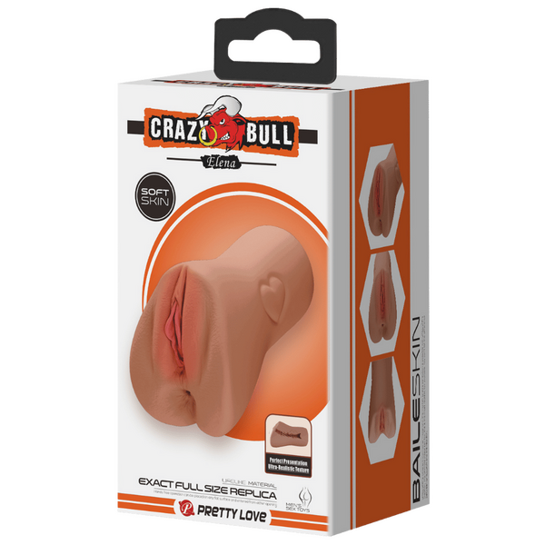 Crazy Bull Elena Exact Full Size Replica Male Masturbator Tan Realistic Butts And Vaginas