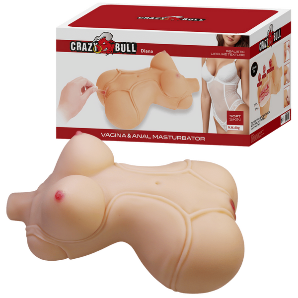 Baile Diana Realistic Pleasure Vagina & Anal Masturbator - Masturbators and Strokers