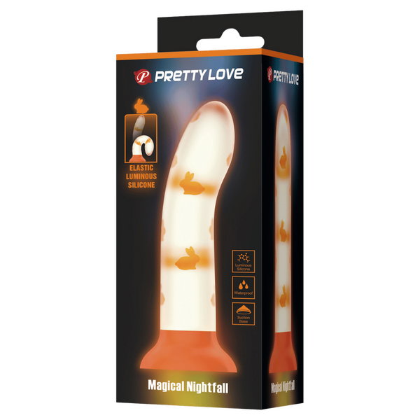 Pretty Love Magical Nightfall Realistic Dildo Orange Realistic Dildos